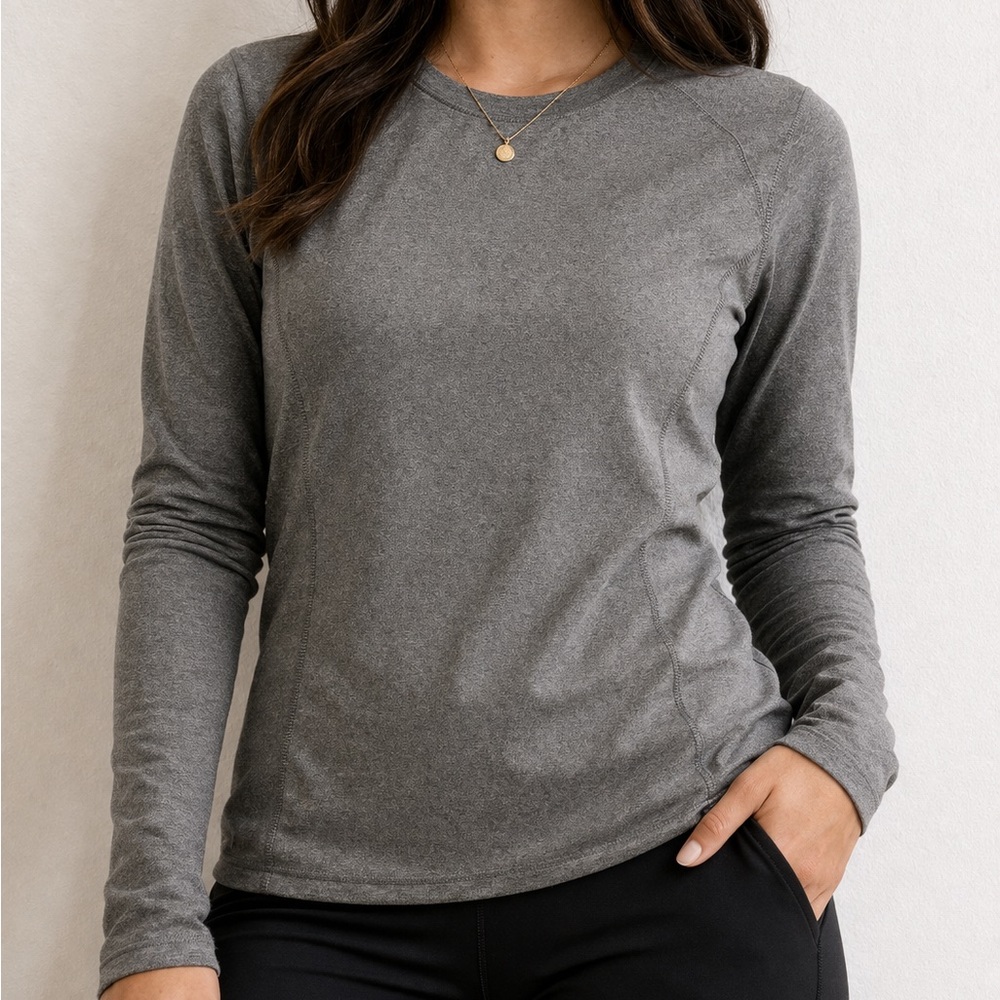 Beyond Scrubs Grey Long Sleeve Top
